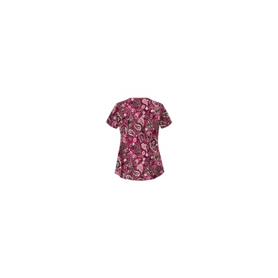UA Paisley Parade Berry Kiss Print Scrub Top