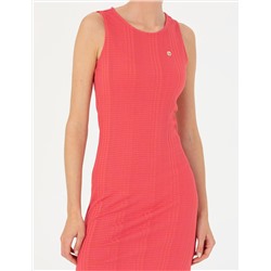 Fuşya Slim Fit Örme Elbise
