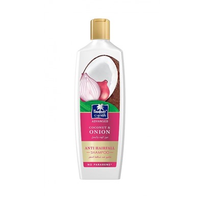 PARACHUTE Advansed Coconut &amp; Onion shampoo Шампунь с кокосом и луком от выпадения волос 340мл
