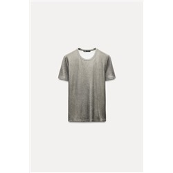 RIBBED METALLIC T-SHIRT