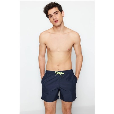 TRENDYOL MAN Lacivert Basic Standart Boy Mayo Deniz Şortu TMNSS20DS0023