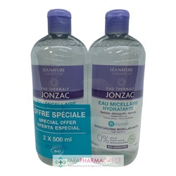 Eau Thermale Jonzac - Rehydrate - Eau Micellaire Hydratante BIO 2x500mlLot  × 2