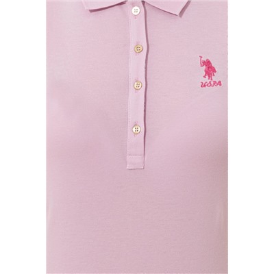 Kadın Manolya Basic Polo Yaka Tişört