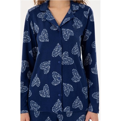 Kadın Lacivert Pijama Takımı