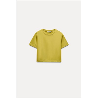 CROPPED STRETCH T-SHIRT