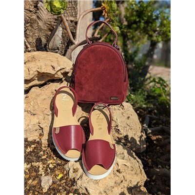 AB.Zapatos · 3202 · Granate+AB.Z · Pelle · mochila serraje (610) GRANATE АКЦИЯ