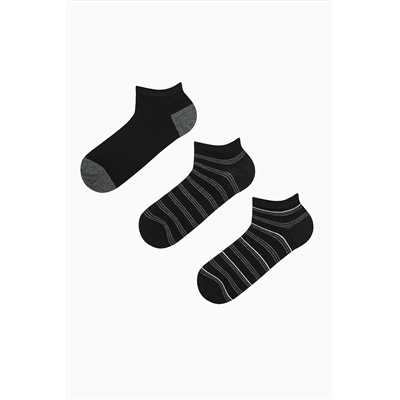Penti, Erkek Stripe 3lü Çok Renkli Patik Çorap