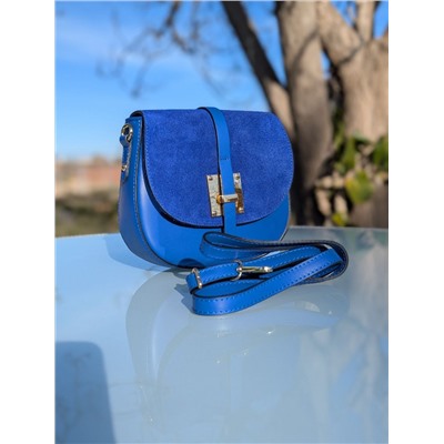 Итальянская сумка из натуральной кожи от AB.ZAPATOS PELLE · 2704 Azulon