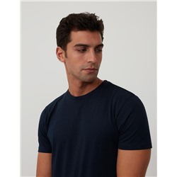 Camiseta Básica, Azul Oscuro