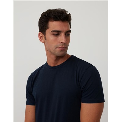 Camiseta Básica, Azul Oscuro