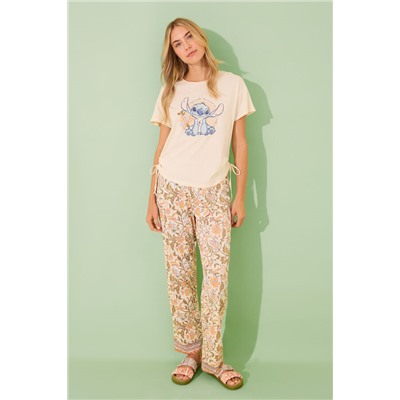 Pijama largo algodón Lilo & Stitch