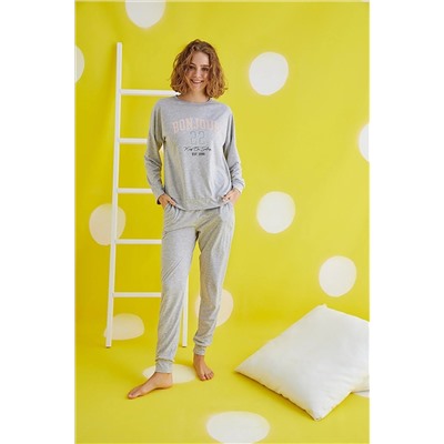 ZEY 30448 Bayan Baskılı Pijama Takım