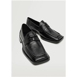 Mocasín punta cuadrada -  Mujer | MANGO OUTLET Melilla