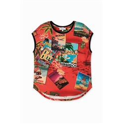 Camiseta manga corta postales