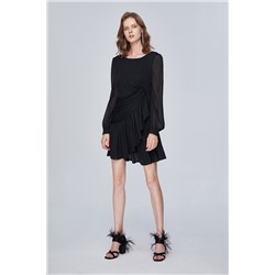Vestido de talle bajo Negro