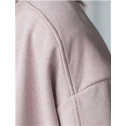 Бомбер среднего объема на молнии из петельчатого футера двухнитки с эластаном