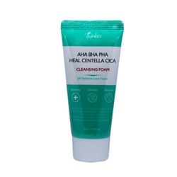 [THINKCO] Пенка для умывания ЦЕНТЕЛЛА АЗИАТСКАЯ И КИСЛОТЫ AHA, BHA, PHA Heal Centella Cica Cleansing Foam, 50 мл