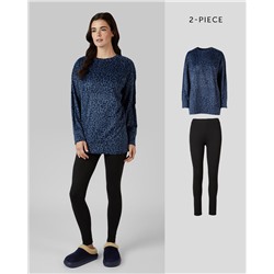 WOMEN'S 2PC FLEECE SLEEP SET
