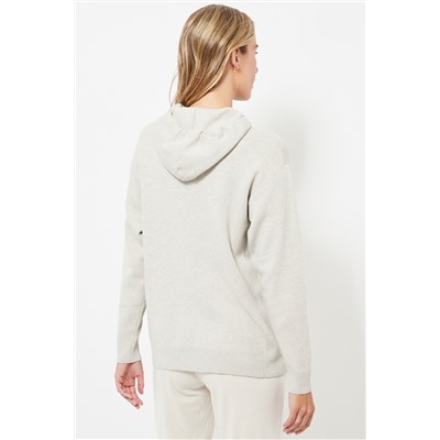 Jersey con capucha - Beige