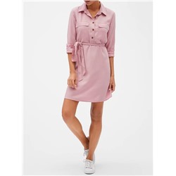 Patch Pocket Shirtdress
