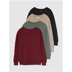 PACK OF 4 BASIC SWEATSHIRTS