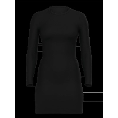 Luxe Ribbed Modal Long-Sleeve Mini Slip