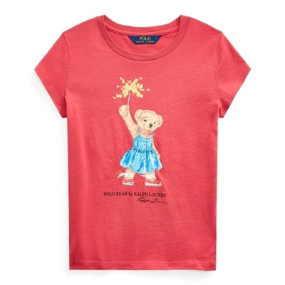 Girls 7-16 Sparkler Bear Cotton Tee
