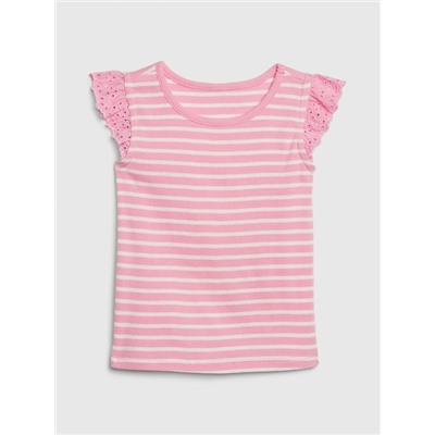 Toddler Eyelet Flutter T-Shirt