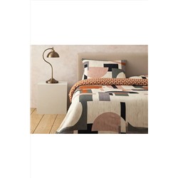 English Home Dynamic Square Dijital Baskılı Soft Cotton Çift Kişilik Nevresim Seti 200x220 Cm Bej – Terracotta TYCZ31KW0N169656207938346
