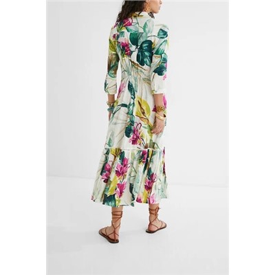 Vestido camisero midi