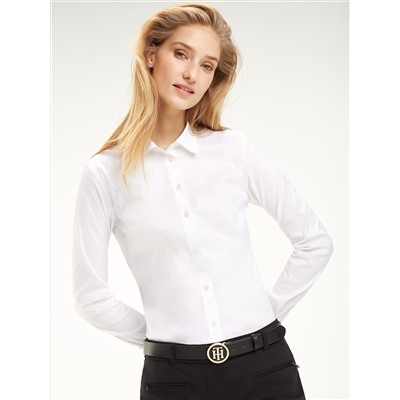 TOMMY HILFIGER REGULAR FIT ESSENTIAL SATEEN DRESS SHIRT