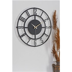 Muyika Design Muyika Bunnela Metal Siyah Duvar Saati 50x50cm Mds-50 MYK2034