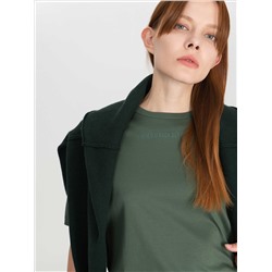 Зеленая футболка EX из PIMA хлопка