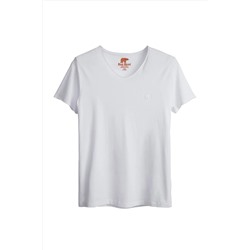 Bad Bear, Erkek V-collar Tee Whıte T-shirt 19.01.07.060-c03
