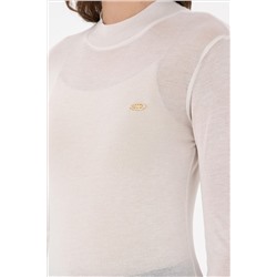 Kadın Taş Balıkçı Yaka Sweatshirt