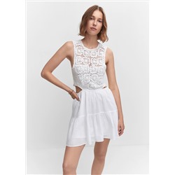 Vestido crochet aberturas