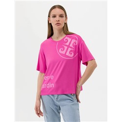 Fuşya Comfort Fit Tişört