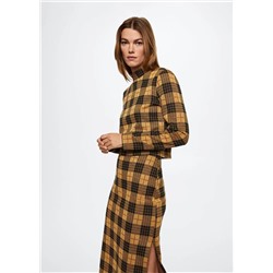 Falda cuadros tubo -  Mujer | MANGO OUTLET Melilla
