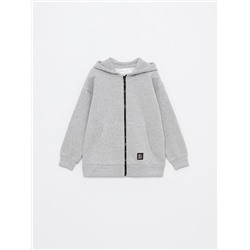PLUSH JACKET WITH HOOD