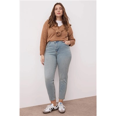 Mavi Yüksek Bel Büyük Beden Skinny Jeans TBBAW26CJ00035