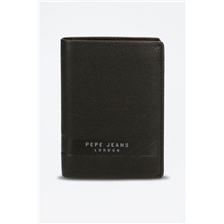 Cartera de piel Jeans Negro