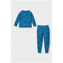 Dino - Pyjama - Bio-Baumwolle - 2 teilig