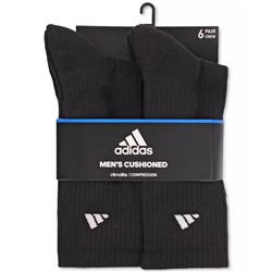 adidas Men's Cushioned Athletic 6-Pack Crew Socks