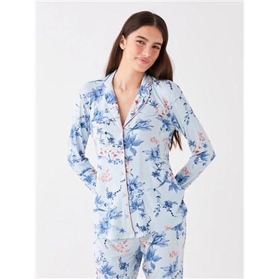 LC Waikiki Gömlek Yaka Çiçekli Uzun Kollu Kadın Pijama Takımı, LCW DREAM                                            
                                            Gömlek Yaka Çiçekli Uzun Kollu Kadın Pijama Takımı