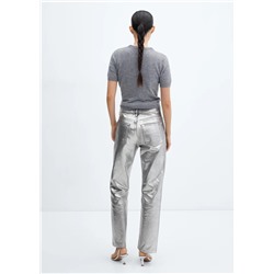 Jeans rectos foil