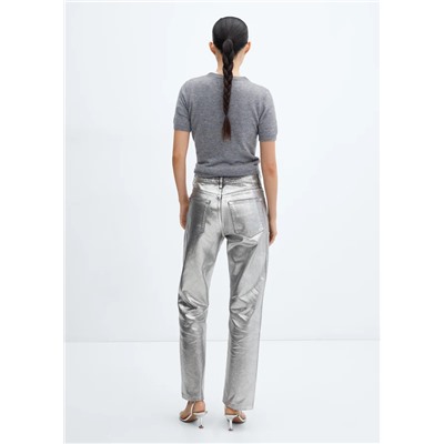 Jeans rectos foil