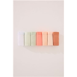 Pack 7 bragas clásicas algodón colores vivos