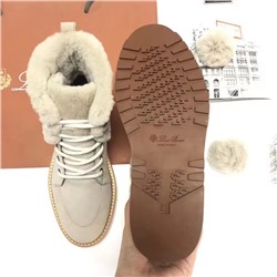Зимние кожанные ботинки Loro piana  2022  Экспорт.