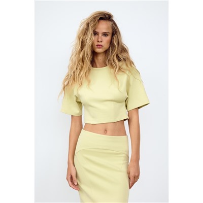 INTERLOCK CROP TOP