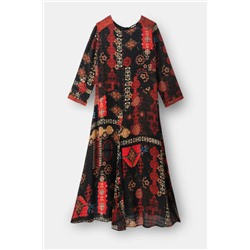 Vestido largo midi indonesio